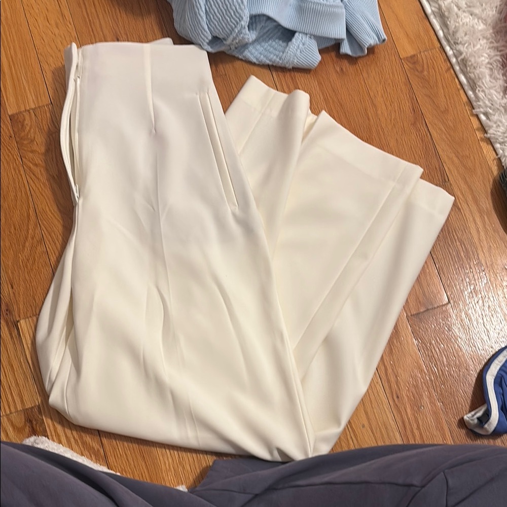 Elegant White Women's Pants